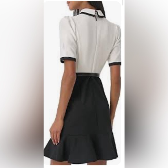 Karl Lagerfeld Paris Scuba Crepe Bow Fit And Flare Dress Size 8, NWT. - Picture 6 of 7